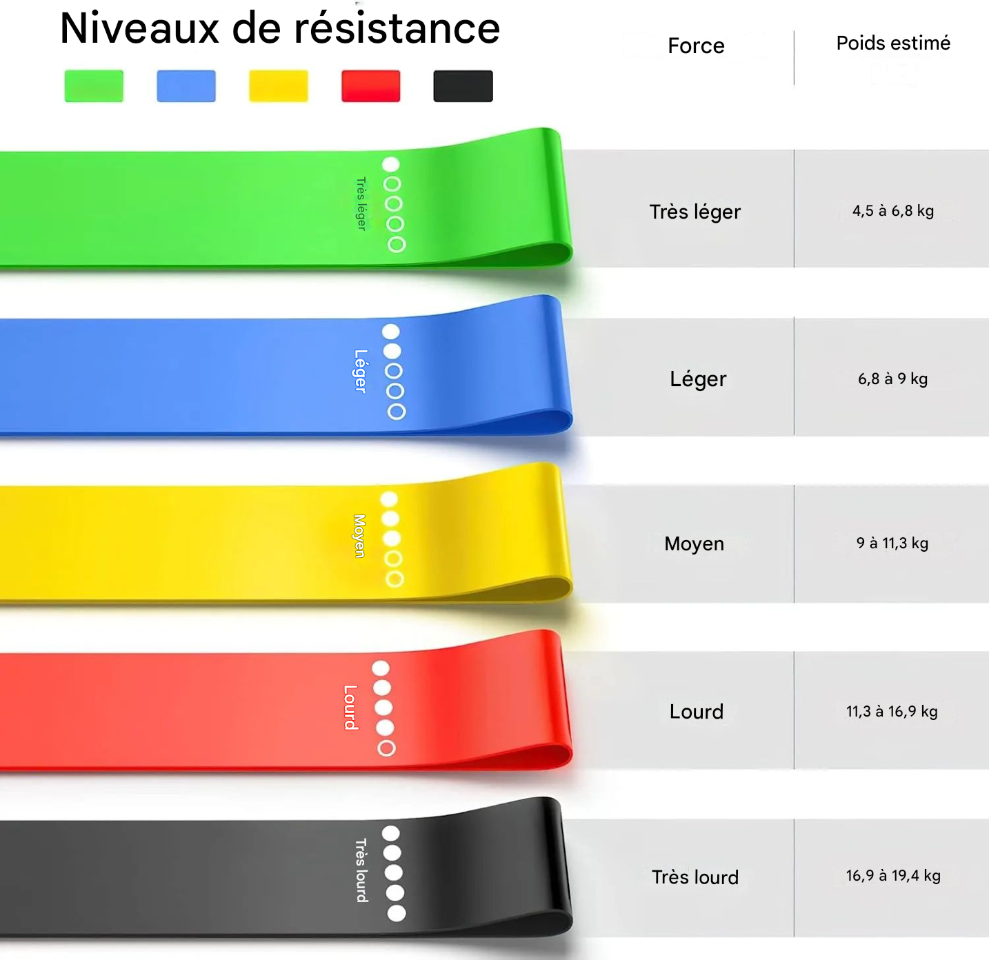 FlexieFit - Bandes de Résistance TPE